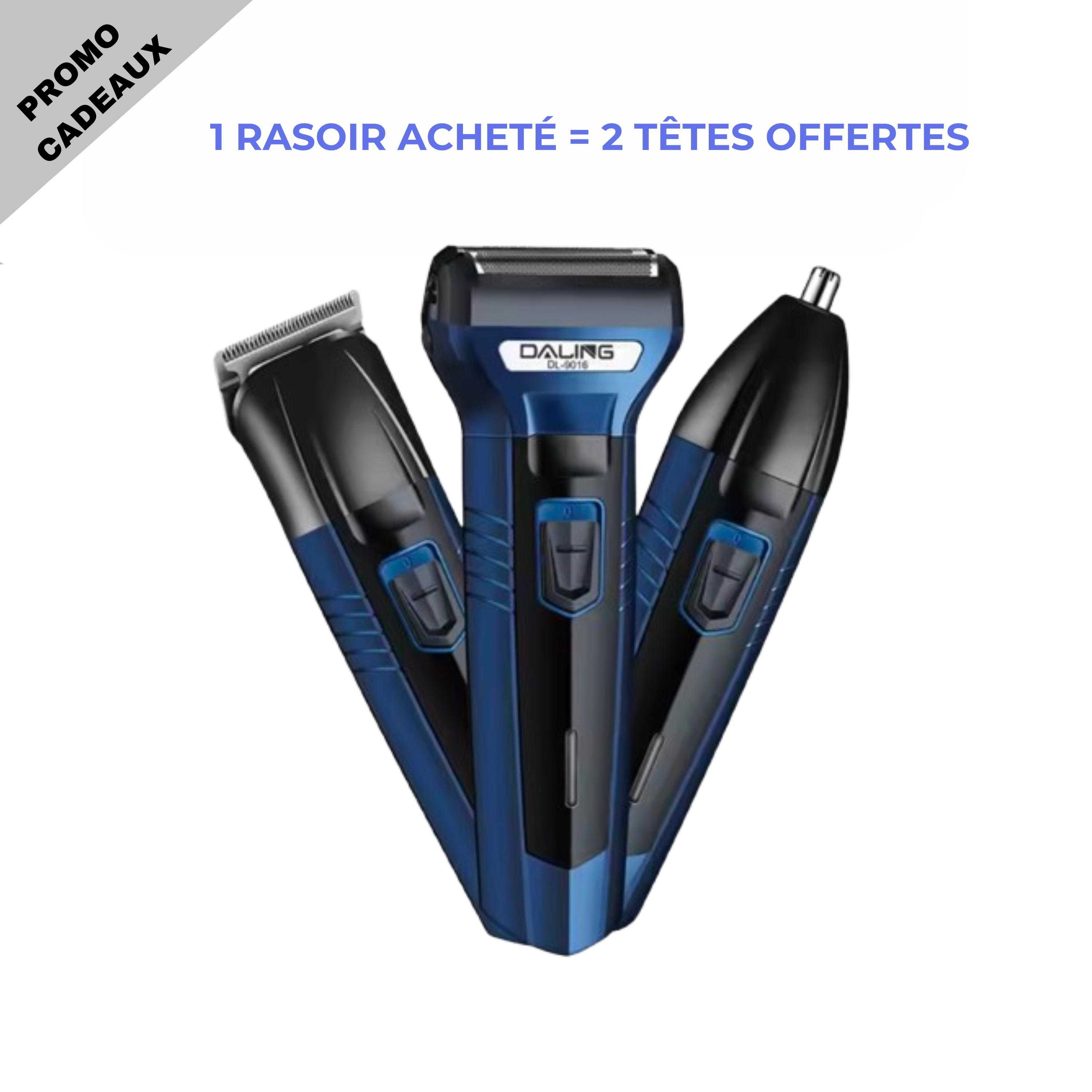 Rasoir 3 en 1 BF ( 1 rasoir acheté 2 tete offert )
