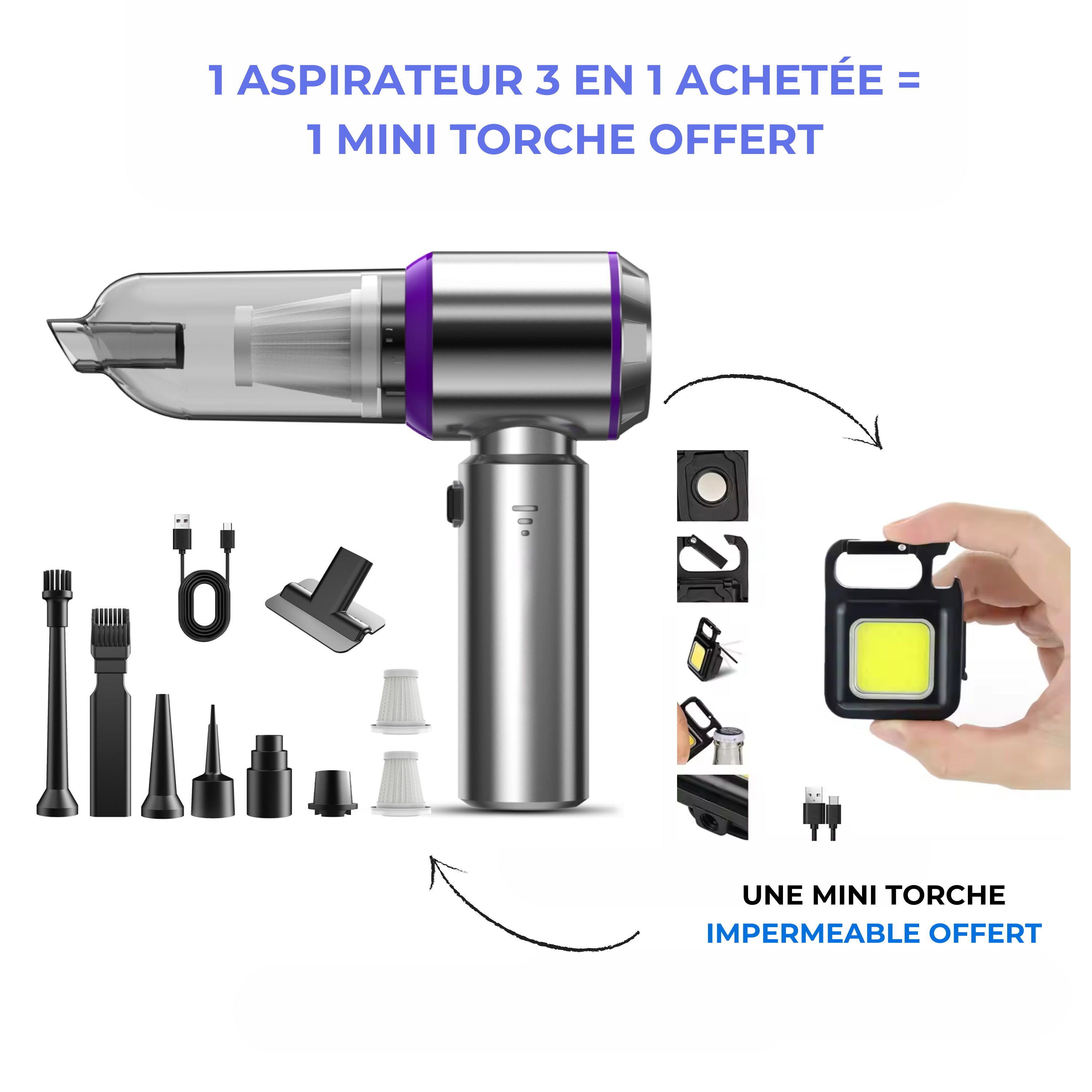 Aspirateur BF + Un mini Torche