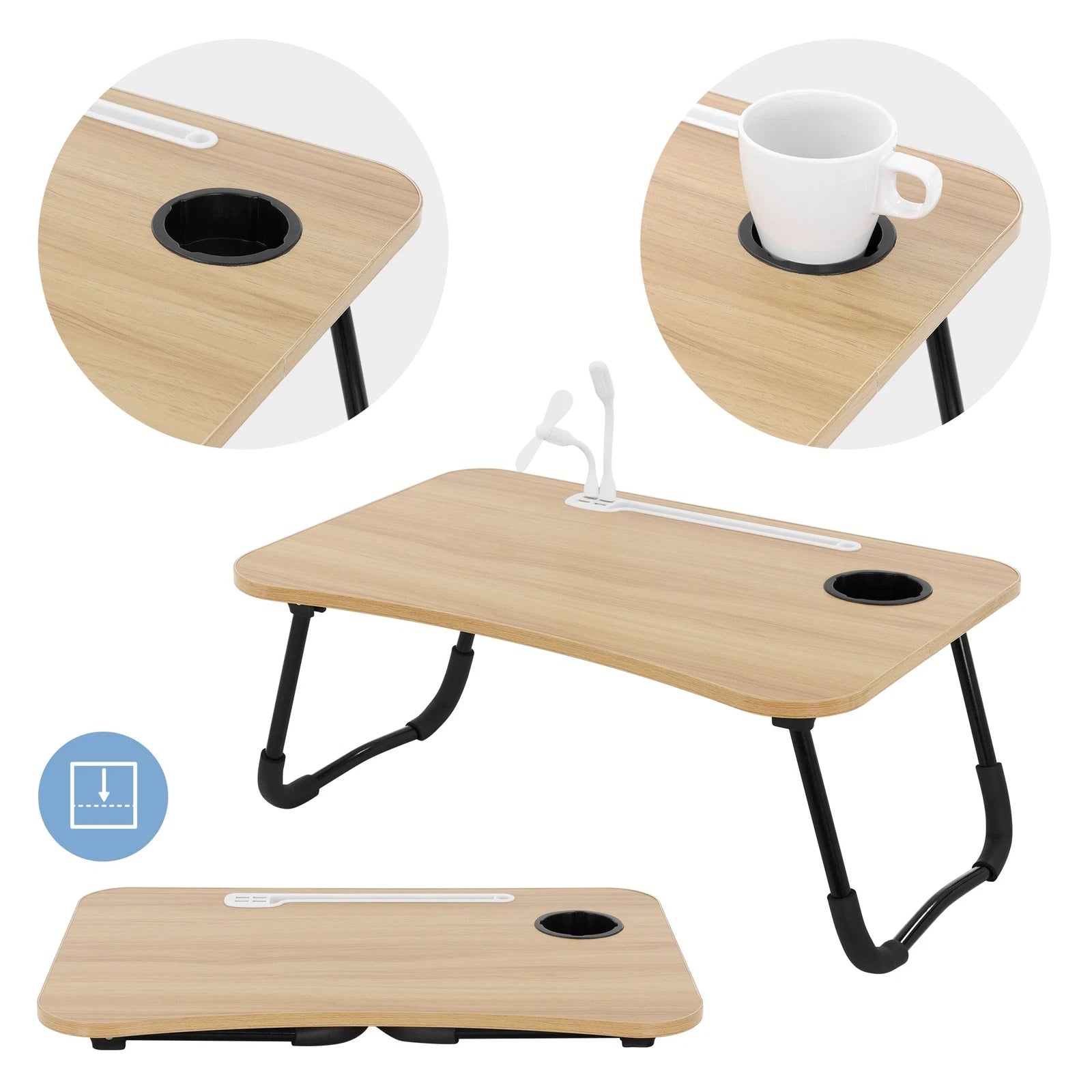 table pliable + support ordinateur