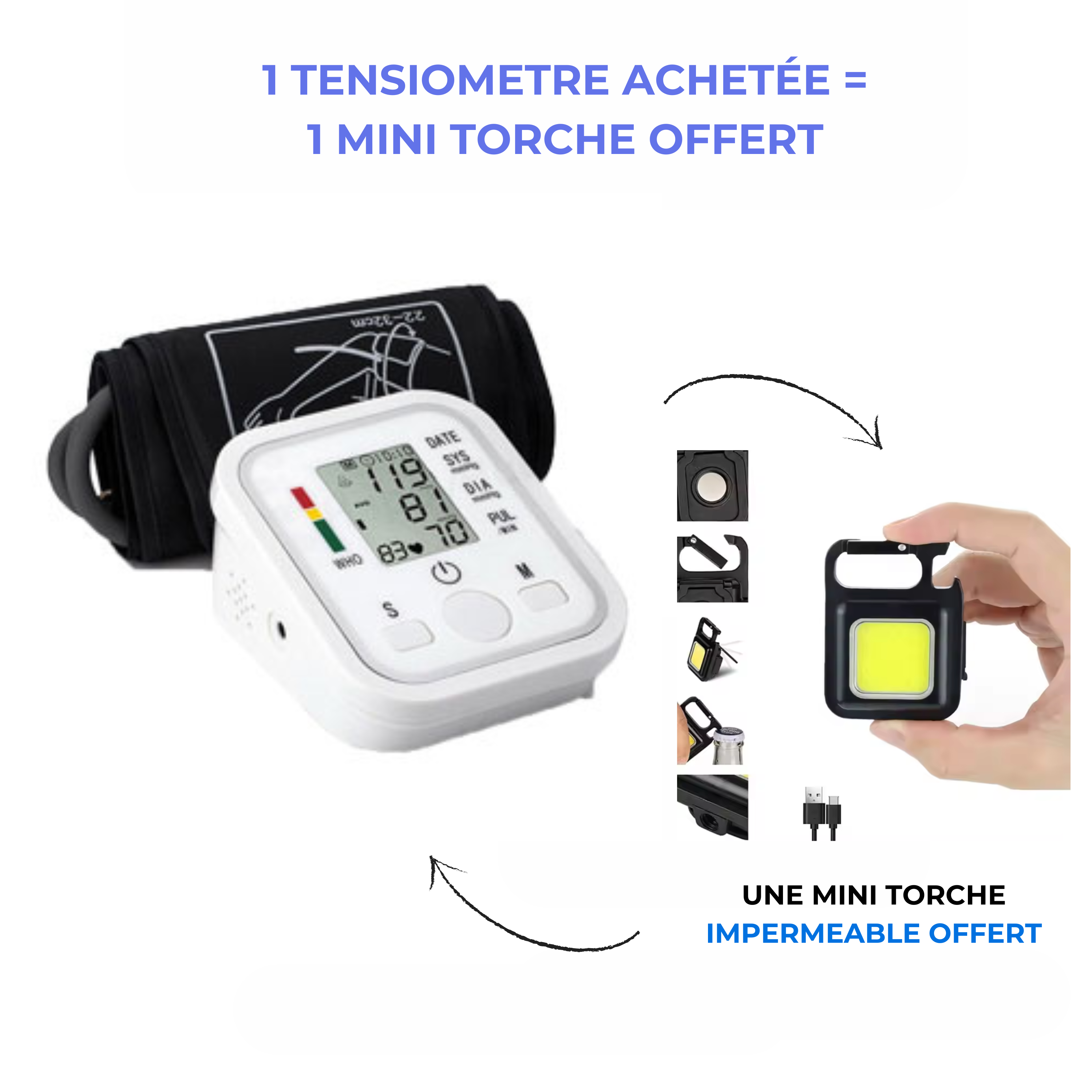 Tensiometre electrique SENEG + mini torche