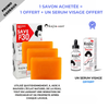 1 savon acheté = 1 offert + un serum visage offert GAB