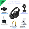 Casque bluetooph + ecouteur powerbank + cable 3 en 1 + mini ventilo