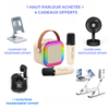 Haut parleur + support de téléphone + support pc + ecouteur